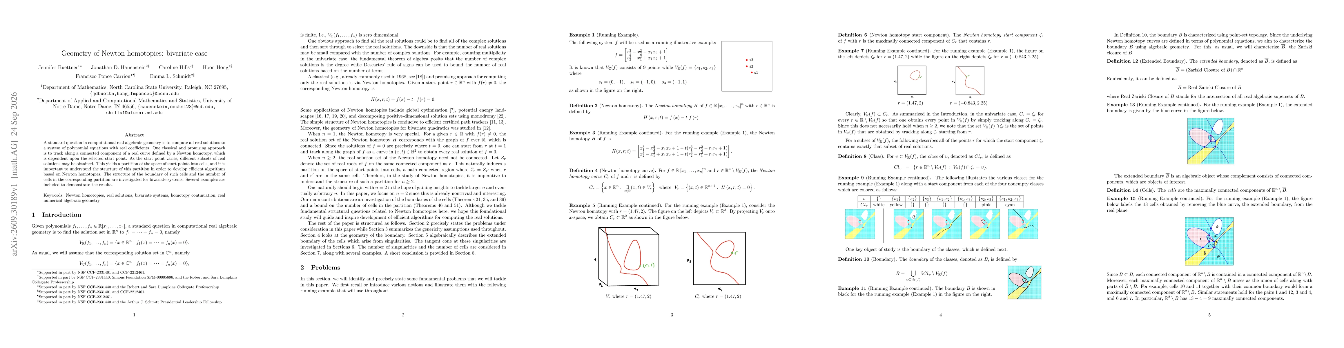 Thumbnail for Geometry of Newton homotopies: bivariate case