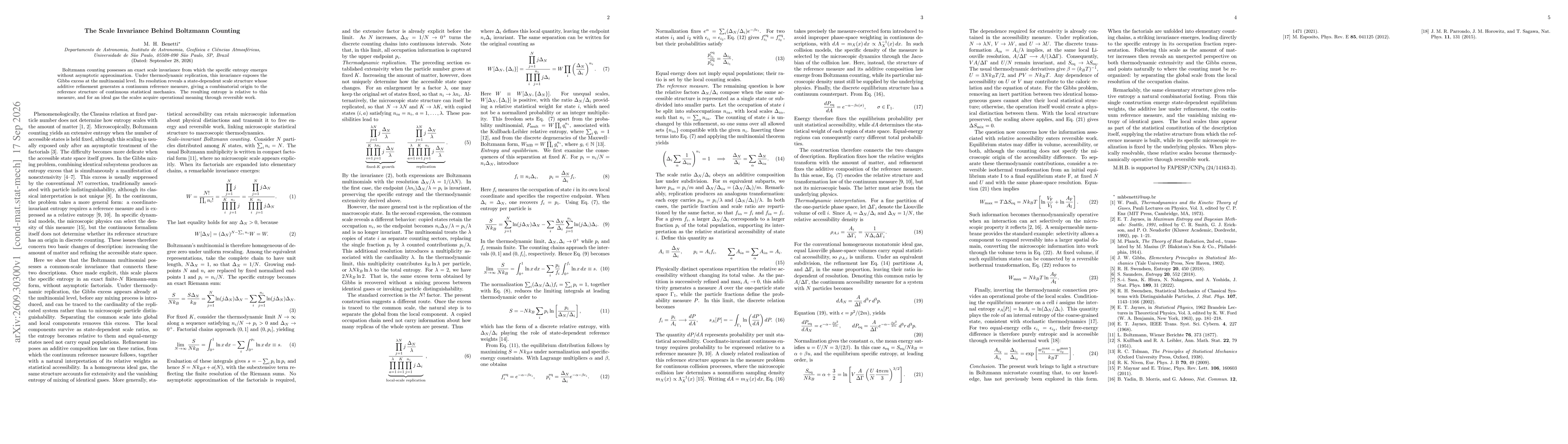 Thumbnail for The Scale Invariance Behind Boltzmann Counting