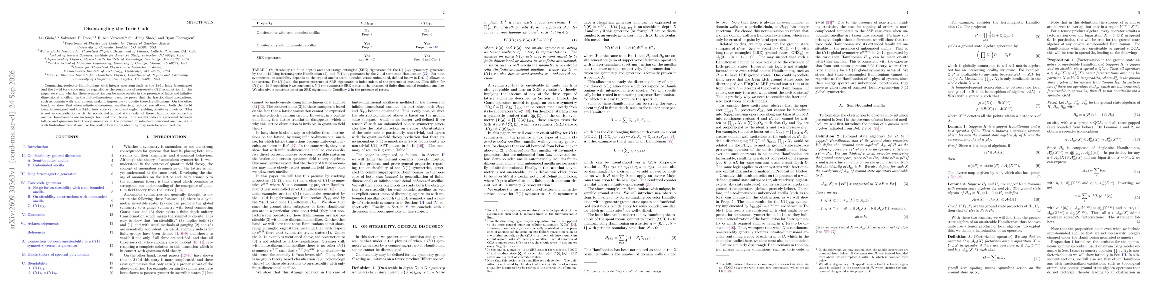 Thumbnail for Disentangling the Toric Code