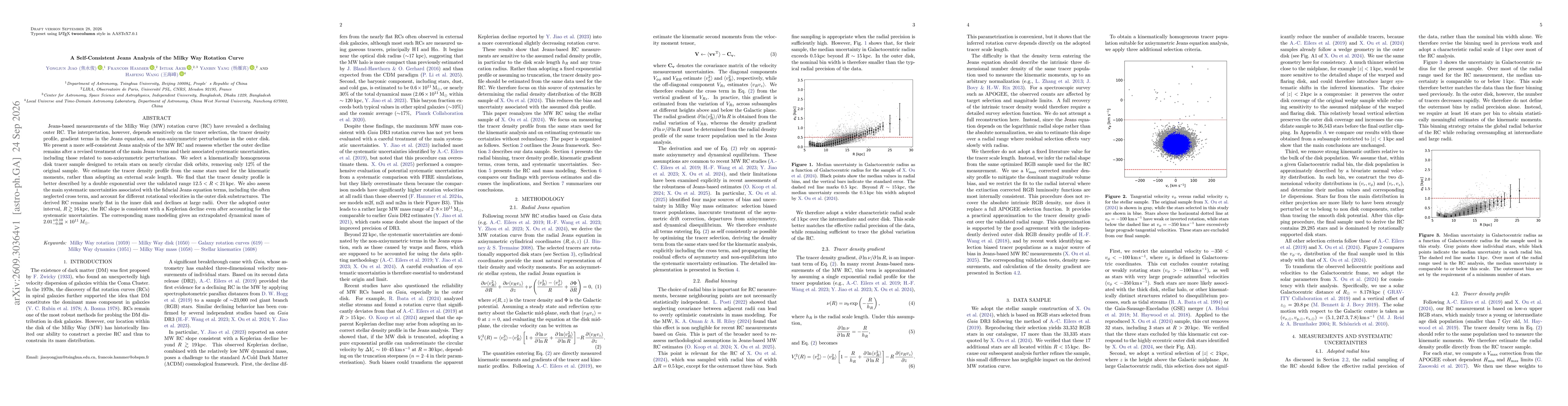 Thumbnail for A Self-Consistent Jeans Analysis of the Milky Way Rotation Curve