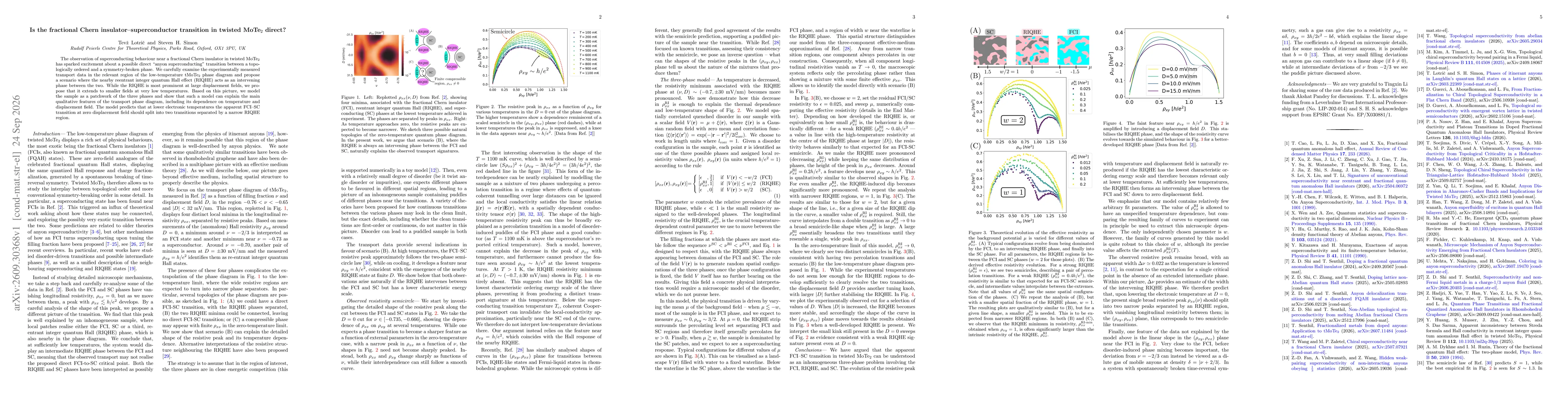 Thumbnail for Is the fractional Chern insulator-superconductor transition in twisted MoTe$_2$ direct?