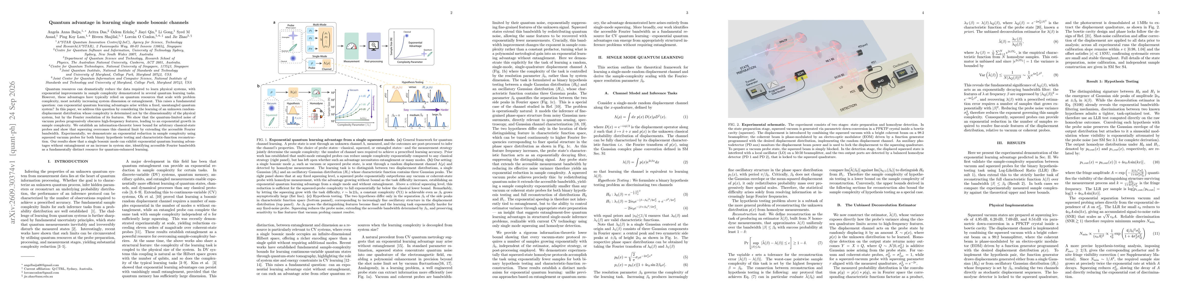 Thumbnail for Quantum advantage in learning single mode bosonic channels
