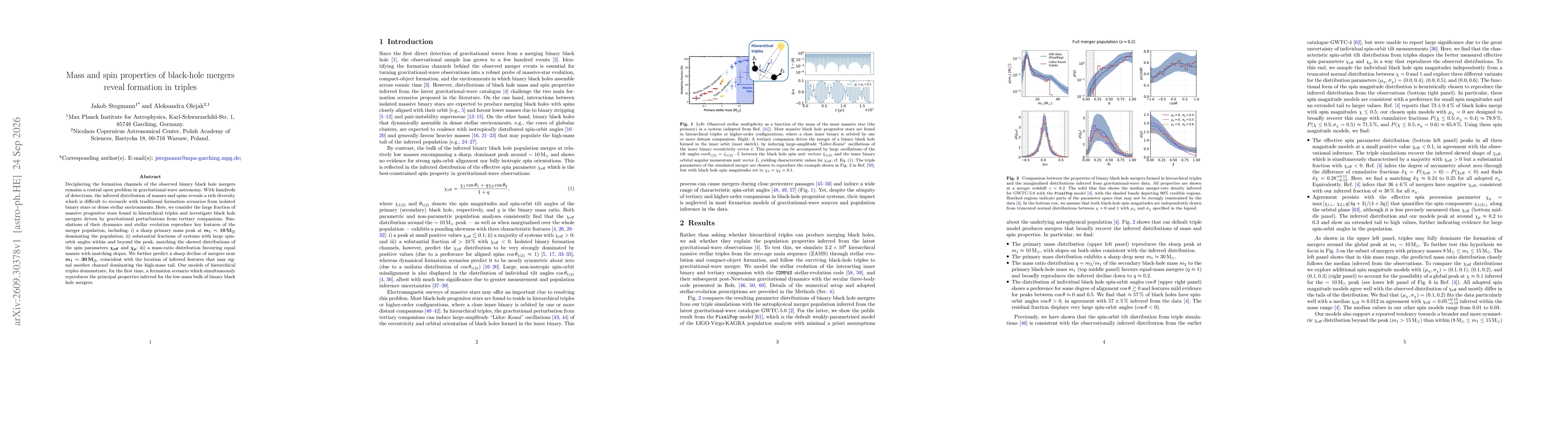 Thumbnail for Mass and spin properties of black-hole mergers reveal formation in triples