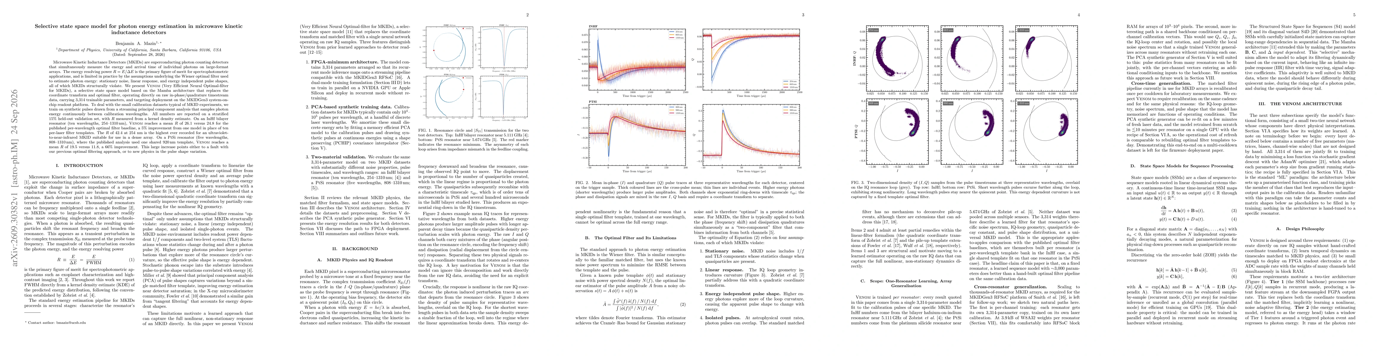 Thumbnail for Selective state space model for photon energy estimation in microwave kinetic inductance detectors