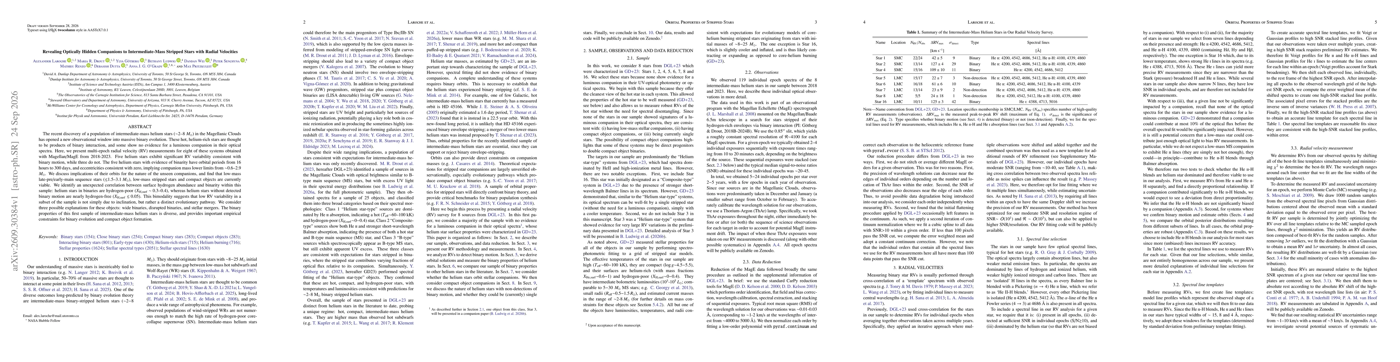 Thumbnail for Revealing Optically Hidden Companions to Intermediate-Mass Stripped Stars with Radial Velocities