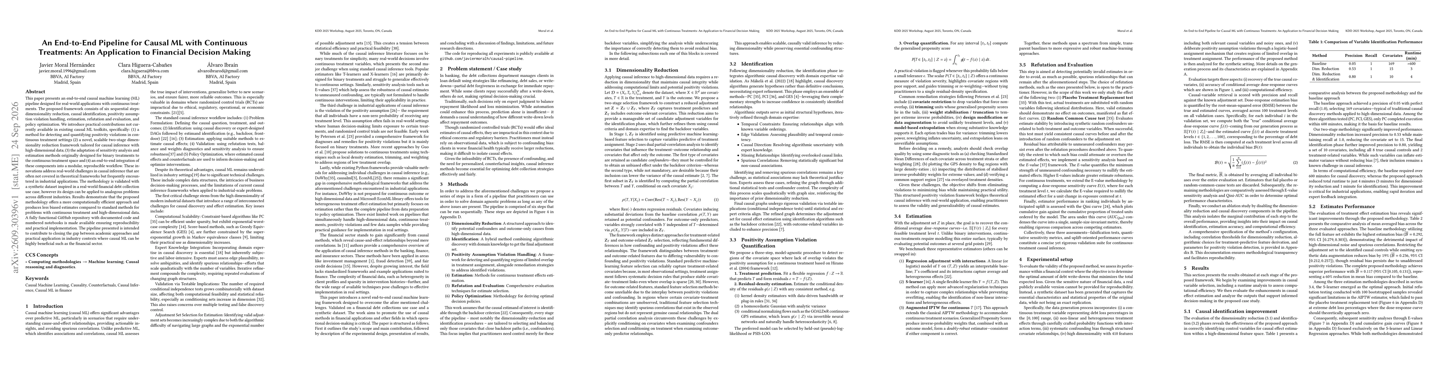 Thumbnail for An End-to-End Pipeline for Causal ML with Continuous Treatments: An Application to Financial Decision Making