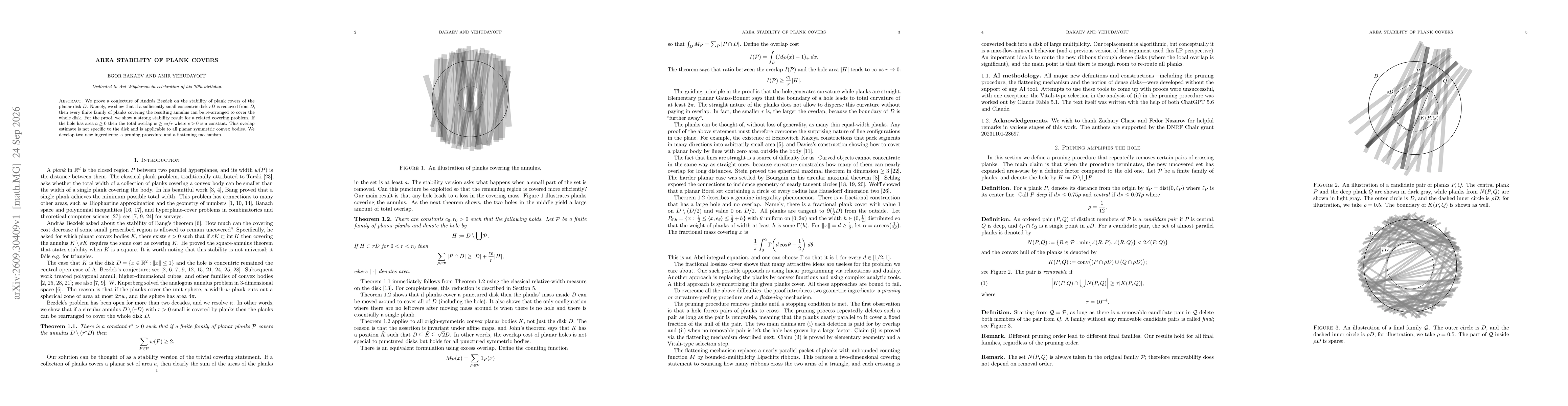 Thumbnail for Area stability of plank covers