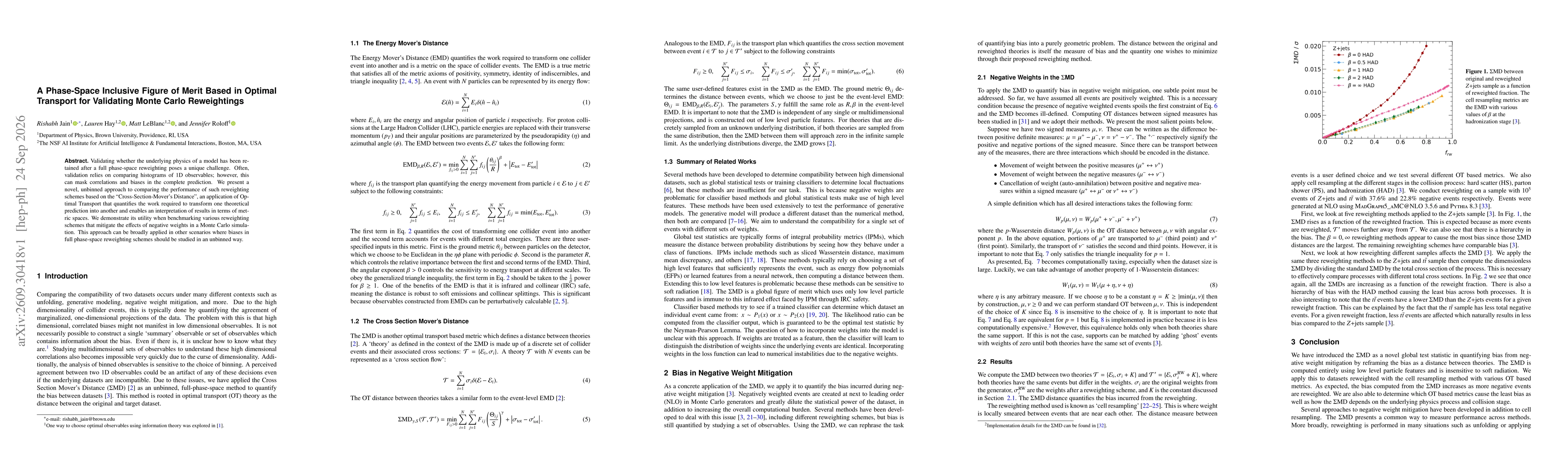 Thumbnail for A Phase-Space Inclusive Figure of Merit Based in Optimal Transport for Validating Monte Carlo Reweightings