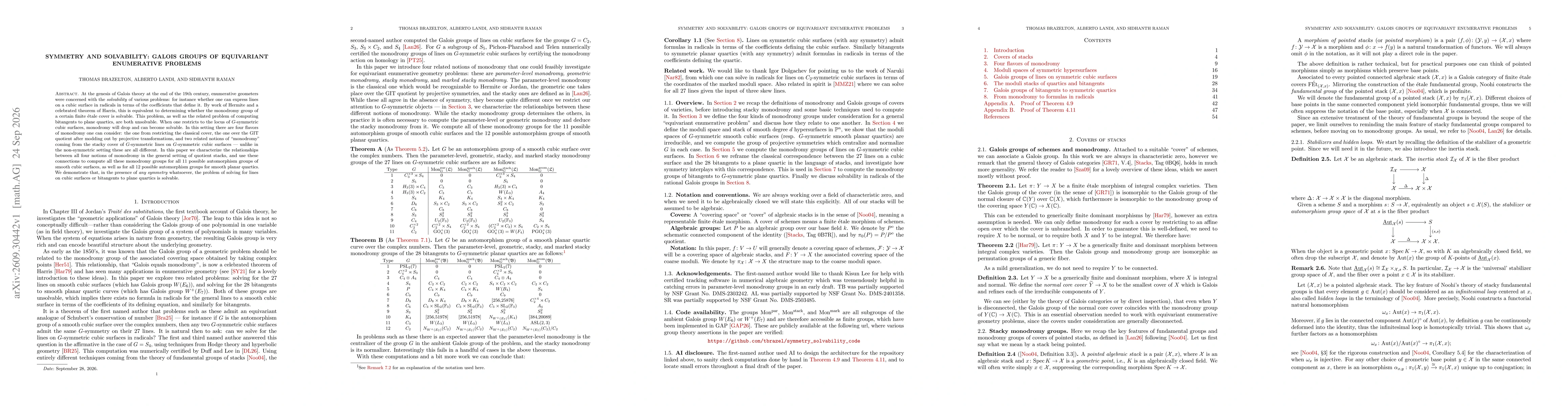 Thumbnail for Symmetry and solvability: Galois groups of equivariant enumerative problems
