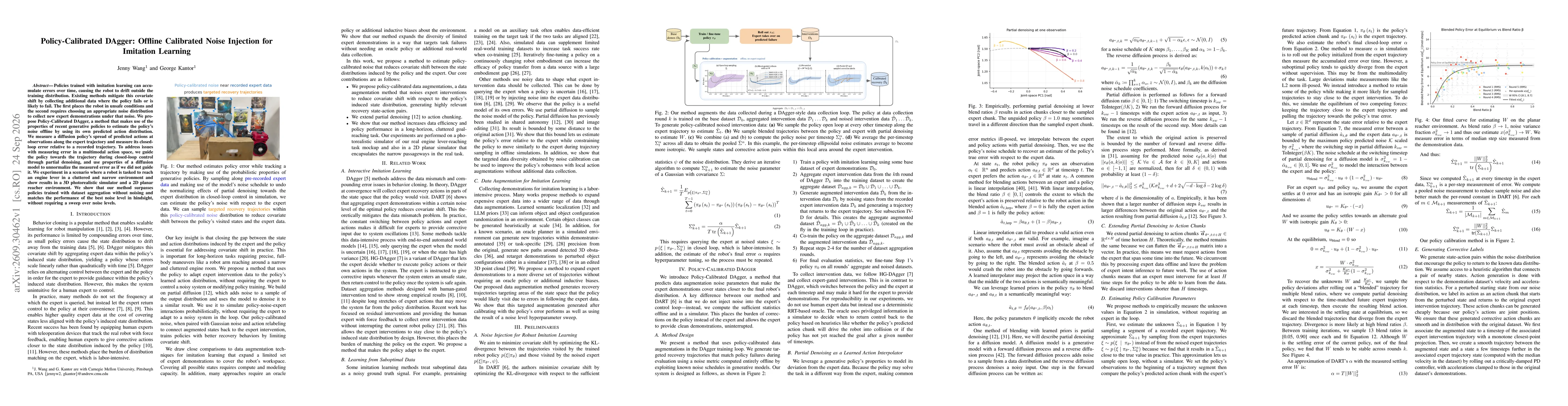 Thumbnail for Policy-Calibrated DAgger: Offline Calibrated Noise Injection for Imitation Learning