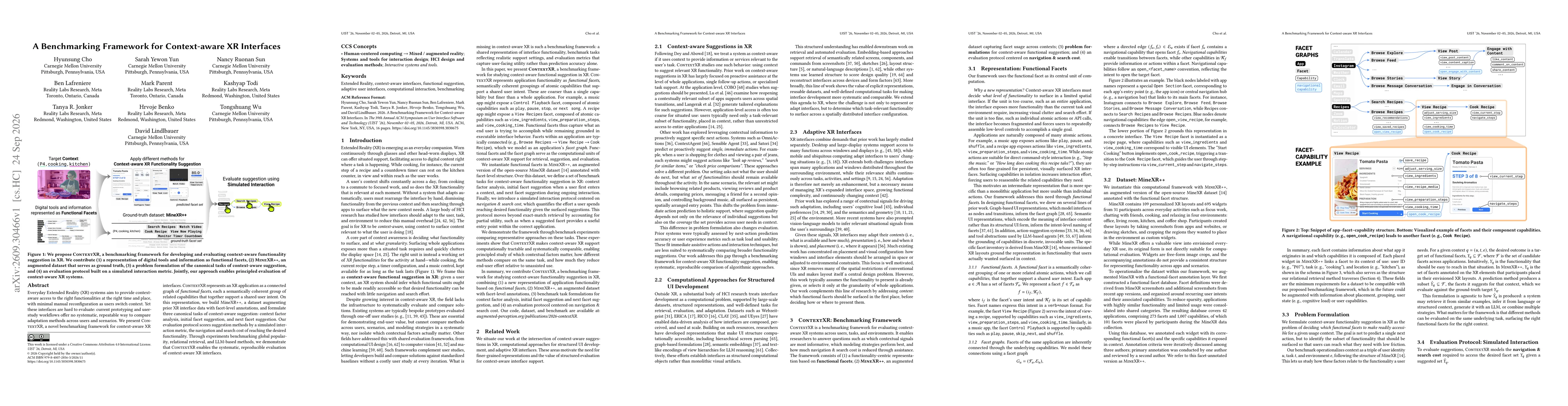 Thumbnail for A Benchmarking Framework for Context-aware XR Interfaces