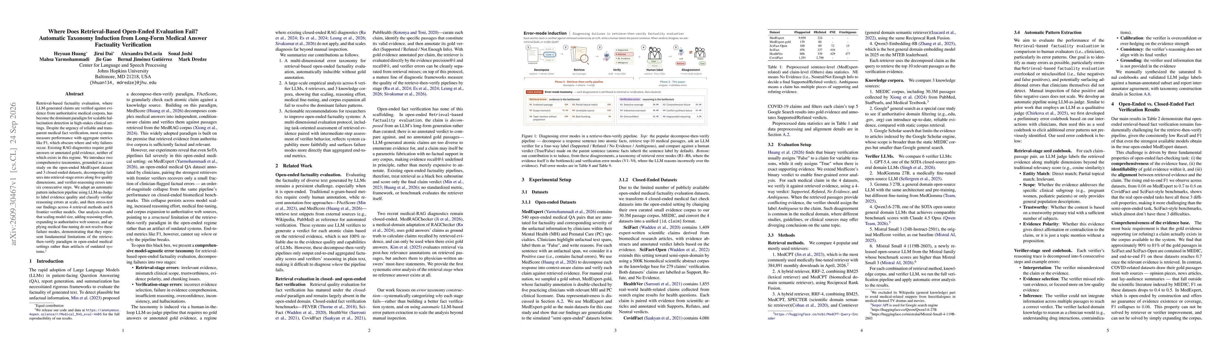 Thumbnail for Where Does Retrieval-Based Open-Ended Evaluation Fail? Automatic Taxonomy Induction from Long-Form Medical Answer Factuality Verification