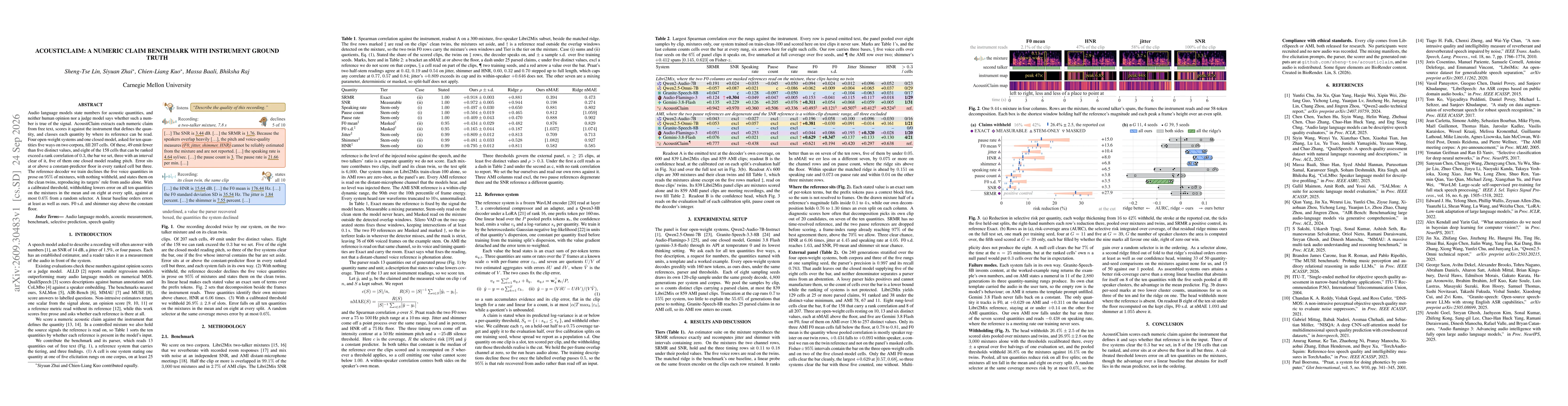 Thumbnail for AcoustiClaim: A Numeric Claim Benchmark with Instrument Ground Truth