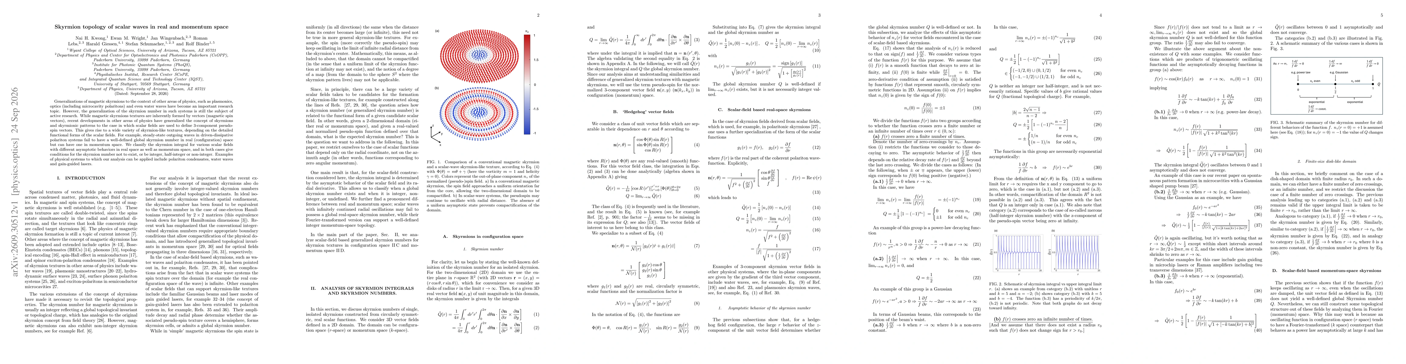Thumbnail for Skyrmion topology of scalar waves in real and momentum space