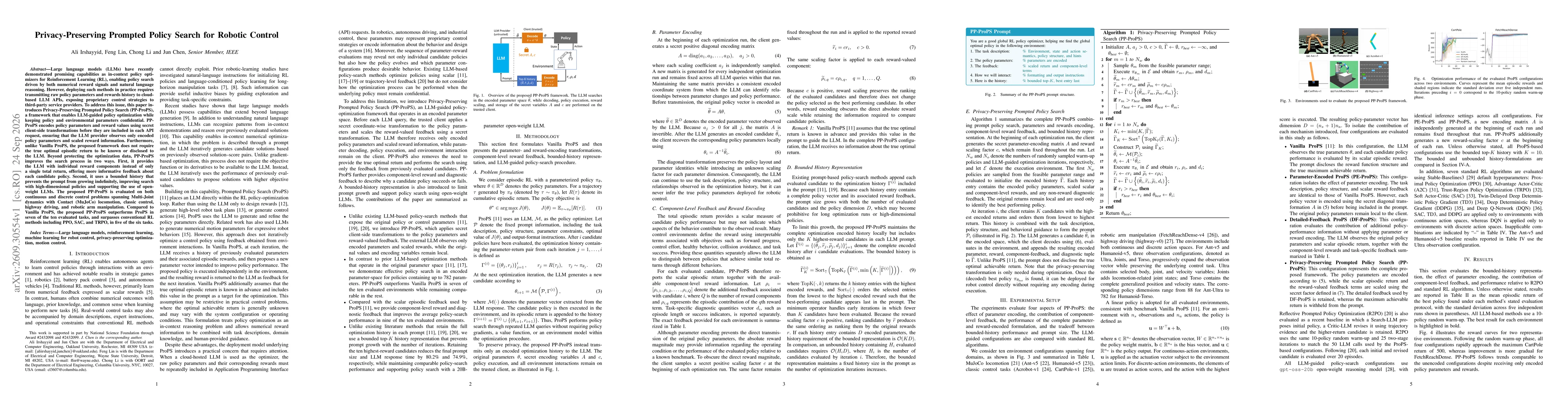 Thumbnail for Privacy-Preserving Prompted Policy Search for Robotic Control