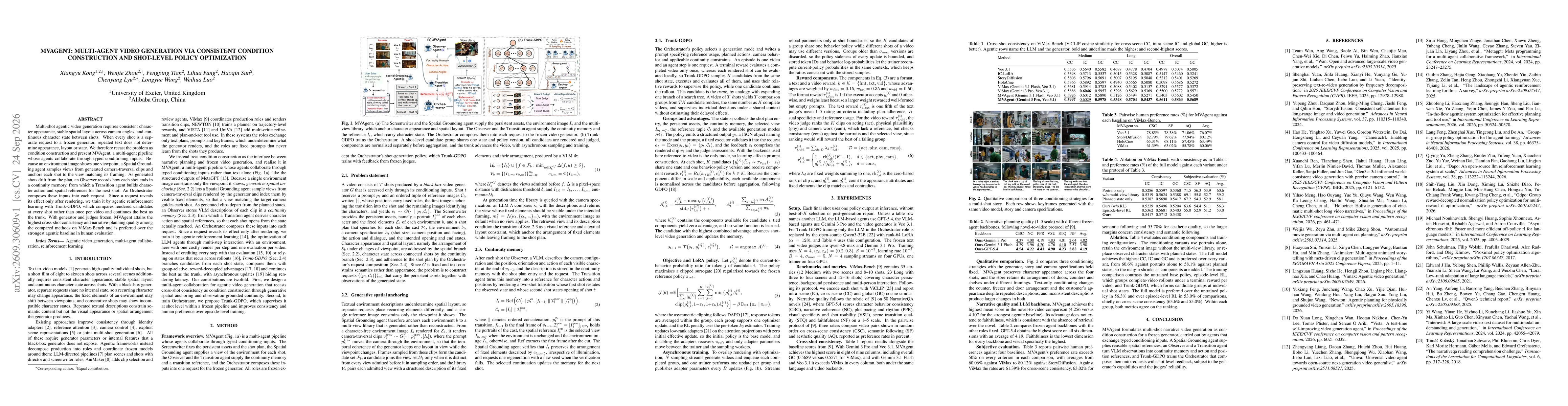 Thumbnail for MVAgent: Multi-Agent Video Generation via Consistent Condition Construction and Shot-Level Policy Optimization