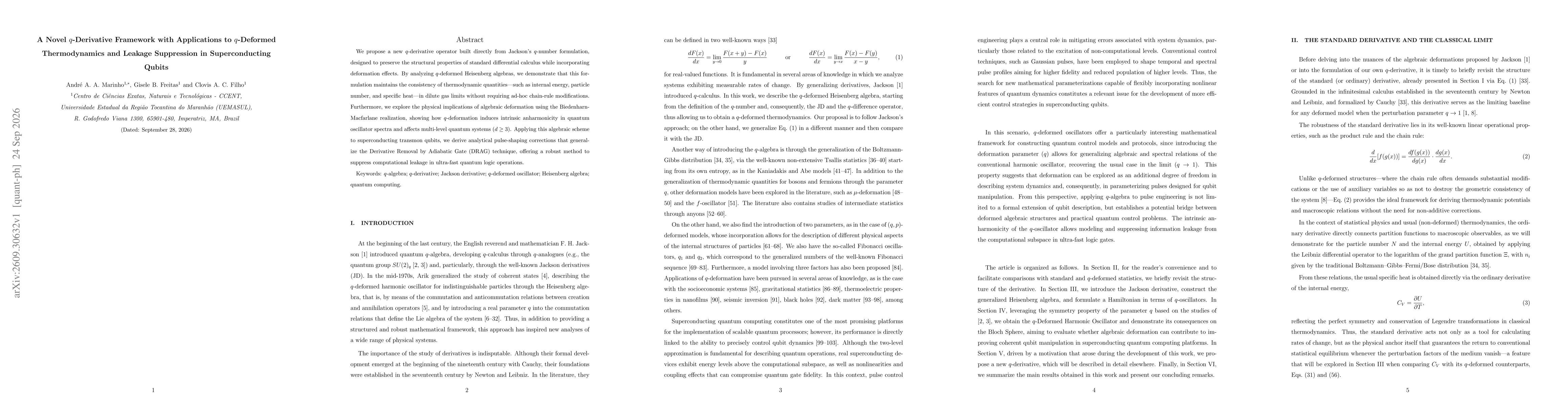 Thumbnail for A Novel $q$-Derivative Framework with Applications to $q$-Deformed Thermodynamics and Leakage Suppression in Superconducting Qubits