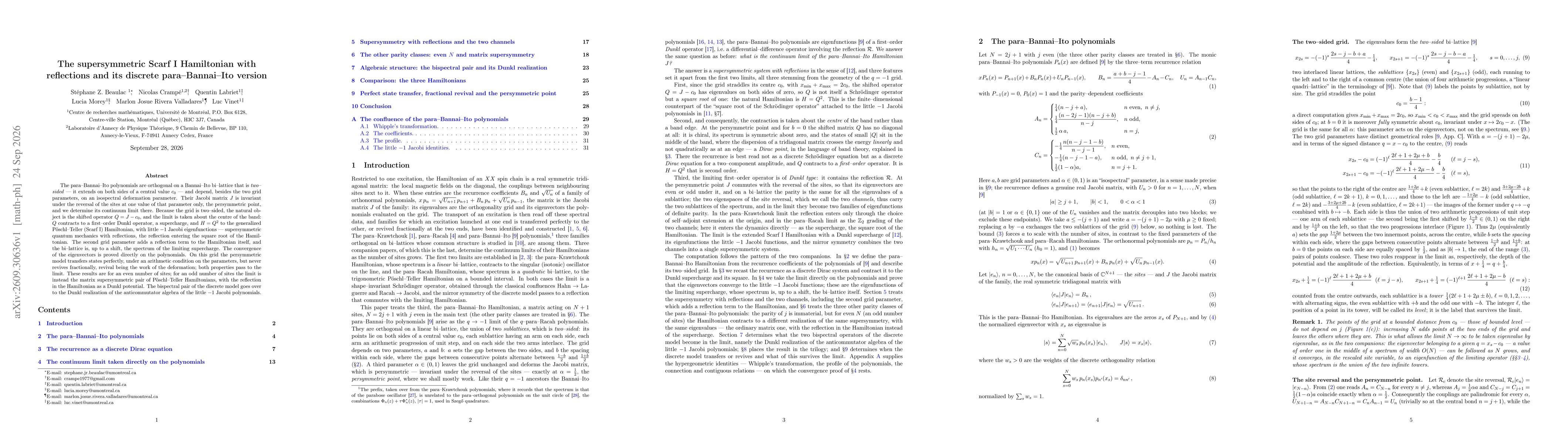 Thumbnail for The supersymmetric Scarf I Hamiltonian with reflections and its discrete para-Bannai--Ito version