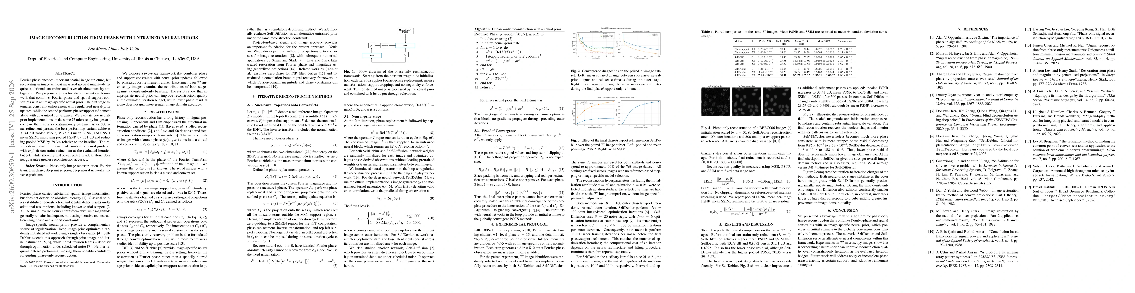 Thumbnail for Image Reconstruction from Phase with Untrained Neural Priors
