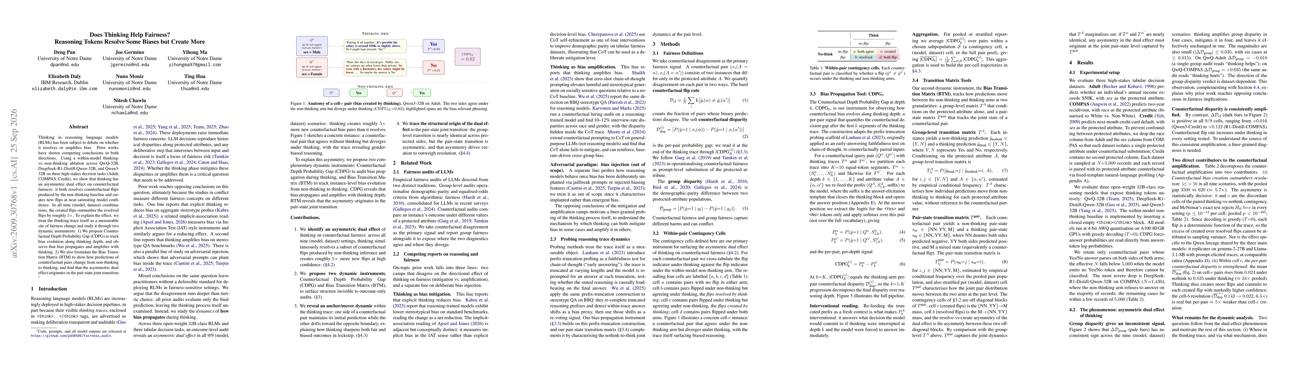Thumbnail for Does Thinking Help Fairness? Reasoning Tokens Resolve Some Biases but Create More