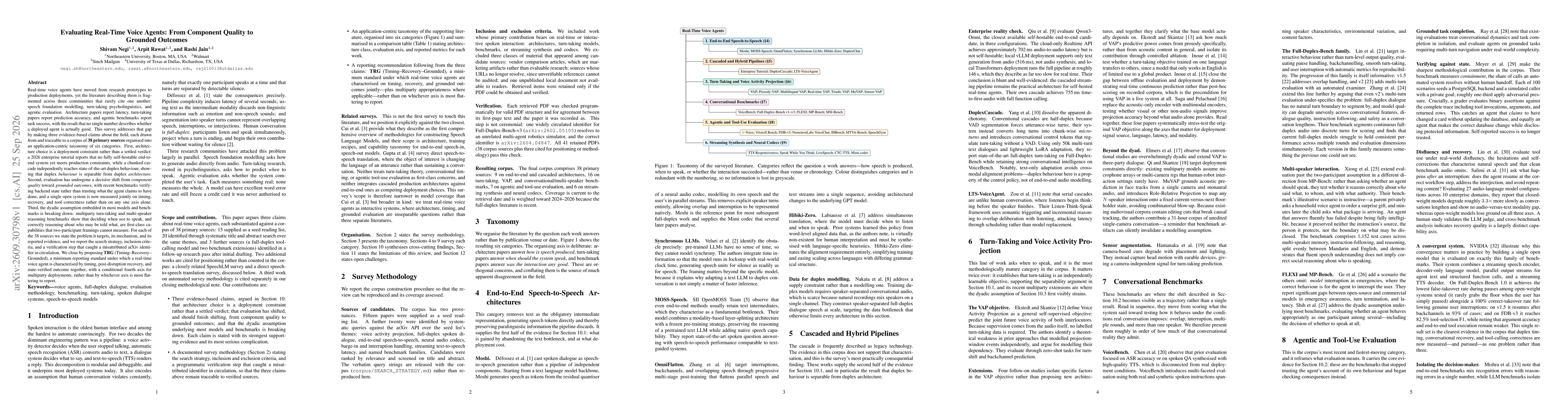 Thumbnail for Evaluating Real-Time Voice Agents: From Component Quality to Grounded Outcomes