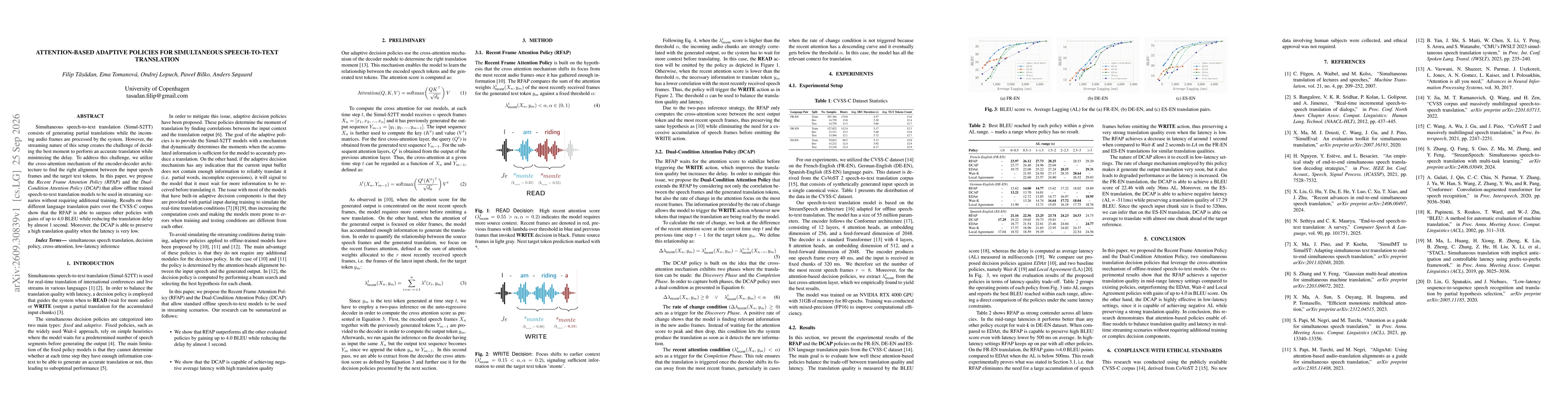 Thumbnail for Attention-Based Adaptive Policies for Simultaneous Speech-to-Text Translation