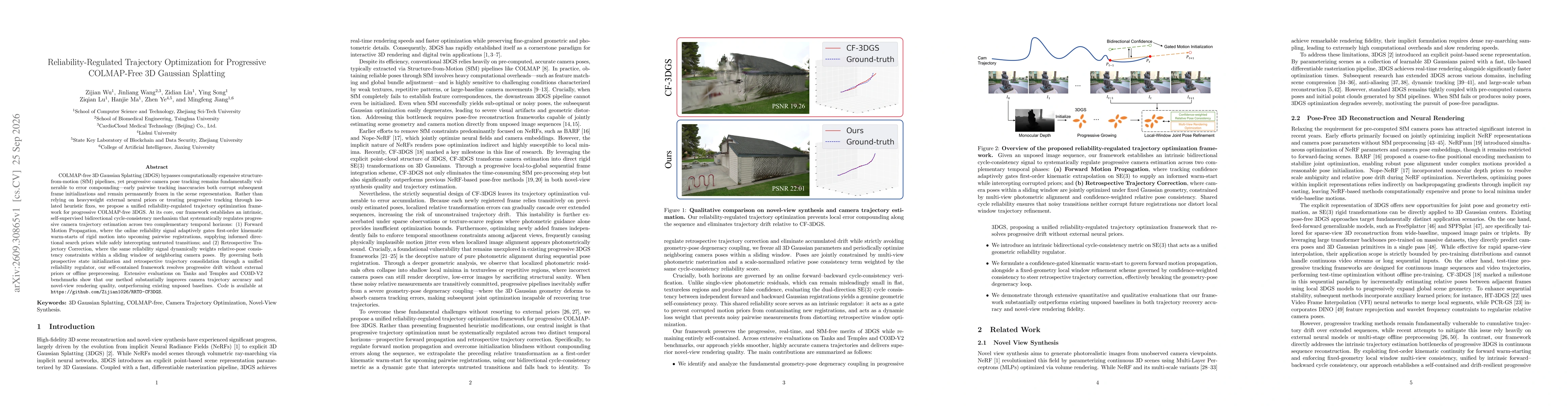 Thumbnail for Reliability-Regulated Trajectory Optimization for Progressive COLMAP-Free 3D Gaussian Splatting