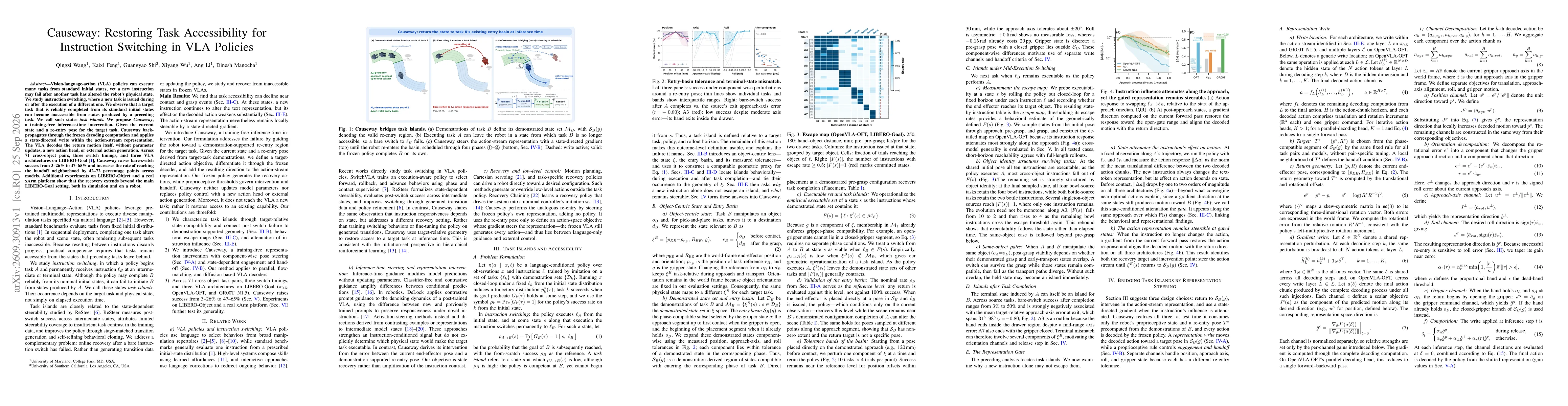 Thumbnail for Causeway: Restoring Task Accessibility for Instruction Switching in VLA Policies
