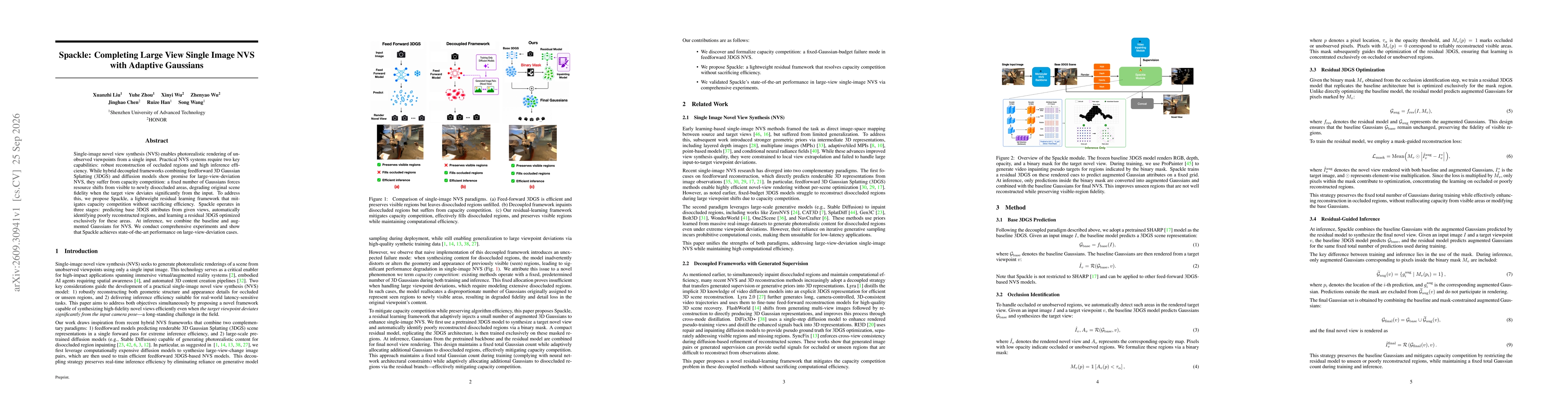 Thumbnail for Spackle: Completing Large View Single Image NVS with Adaptive Gaussians
