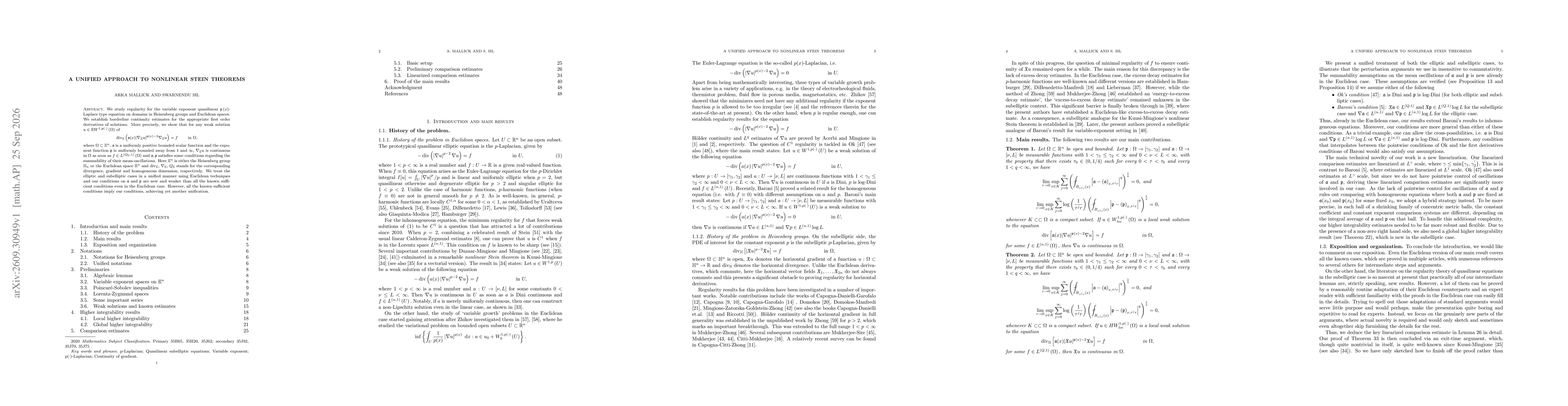 Thumbnail for A unified approach to nonlinear Stein theorems