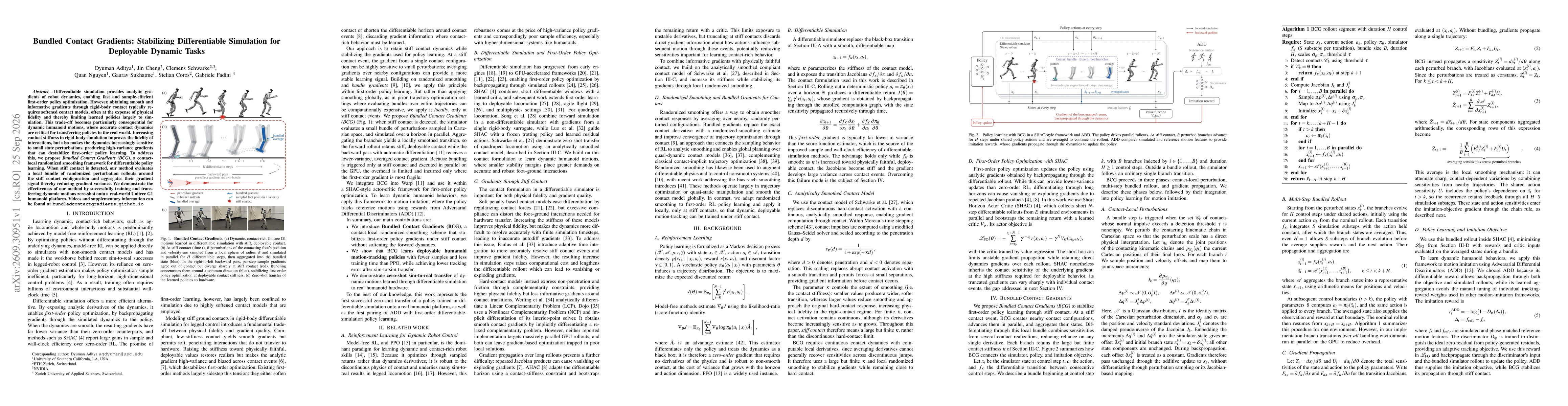 Thumbnail for Bundled Contact Gradients: Stabilizing Differentiable Simulation for Deployable Dynamic Tasks