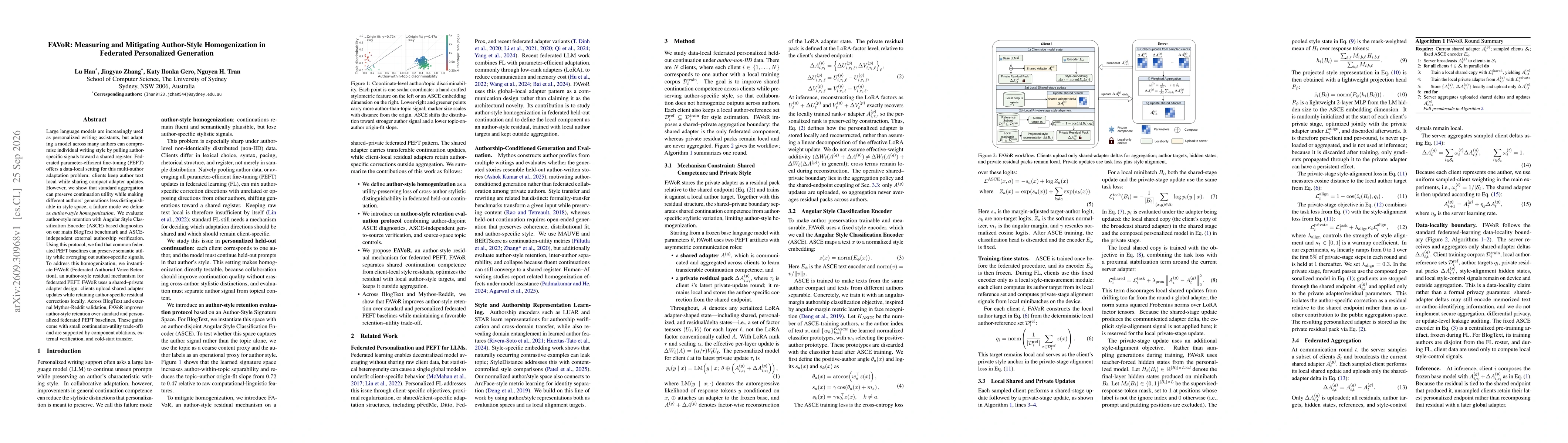 Thumbnail for FAVoR: Measuring and Mitigating Author-Style Homogenization in Federated Personalized Generation