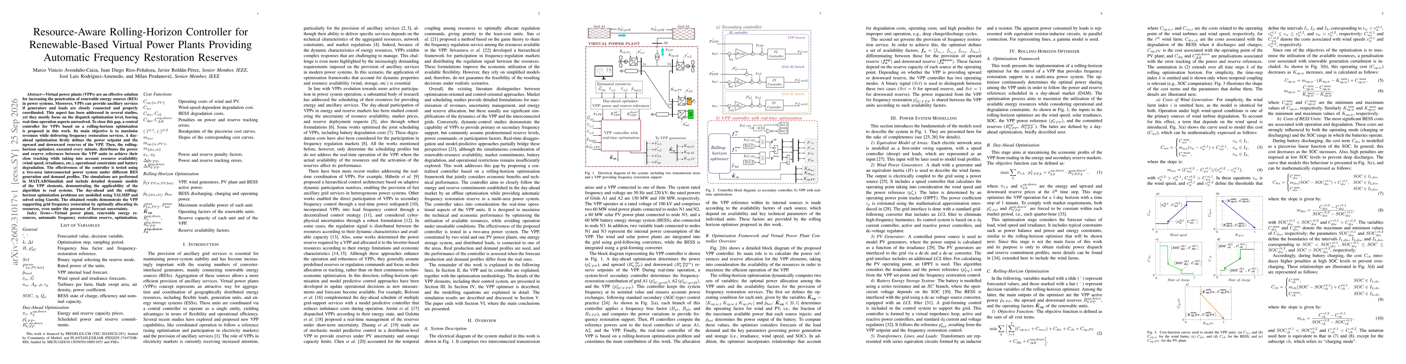 Thumbnail for Resource-Aware Rolling-Horizon Controller for Renewable-Based Virtual Power Plants Providing Automatic Frequency Restoration Reserves