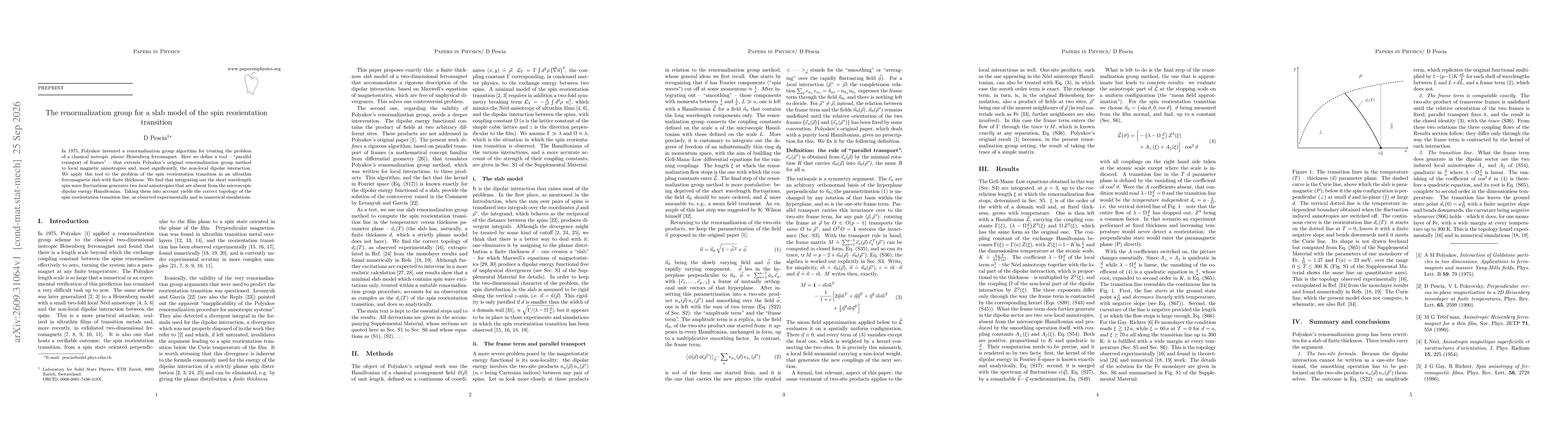 Thumbnail for The renormalization group for a slab model of the spin reorientation transition