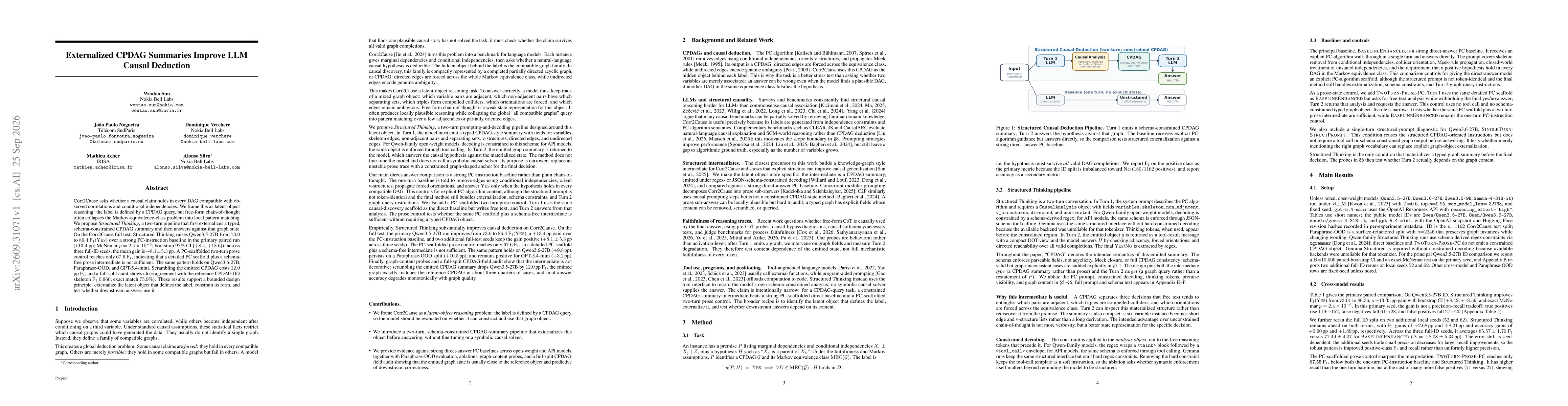 Thumbnail for Externalized CPDAG Summaries Improve LLM Causal Deduction