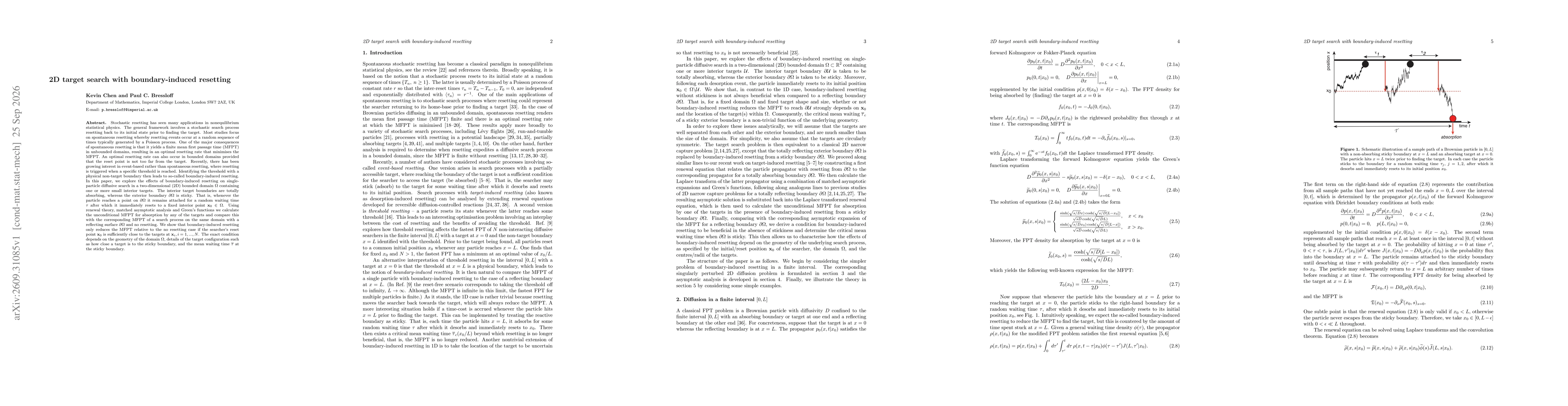 Thumbnail for 2D target search with boundary-induced resetting