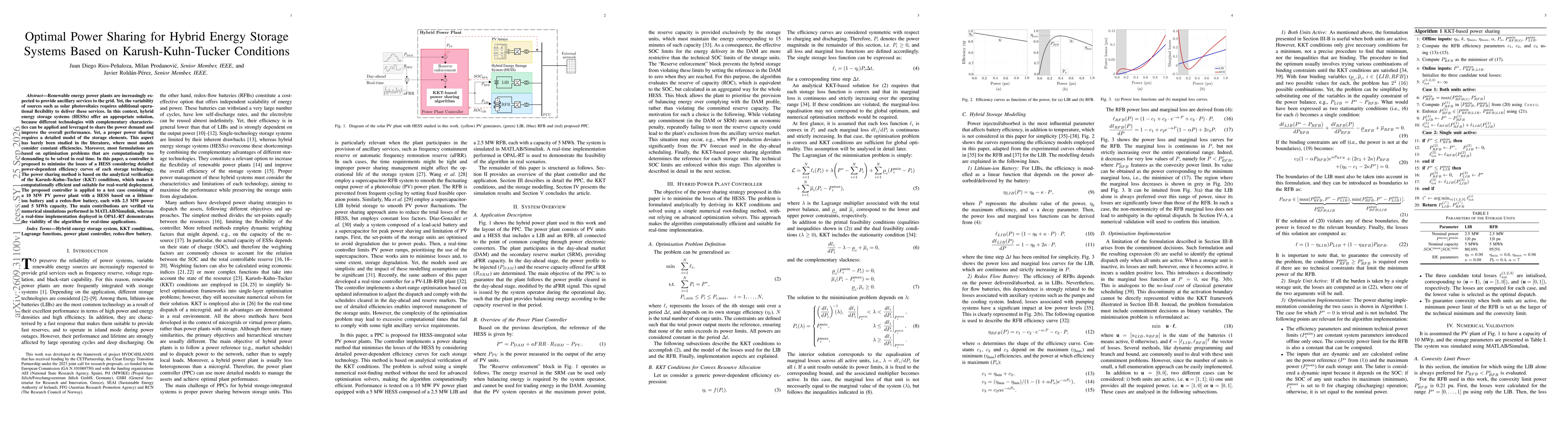 Thumbnail for Optimal Power Sharing for Hybrid Energy Storage Systems Based on Karush-Kuhn-Tucker Conditions