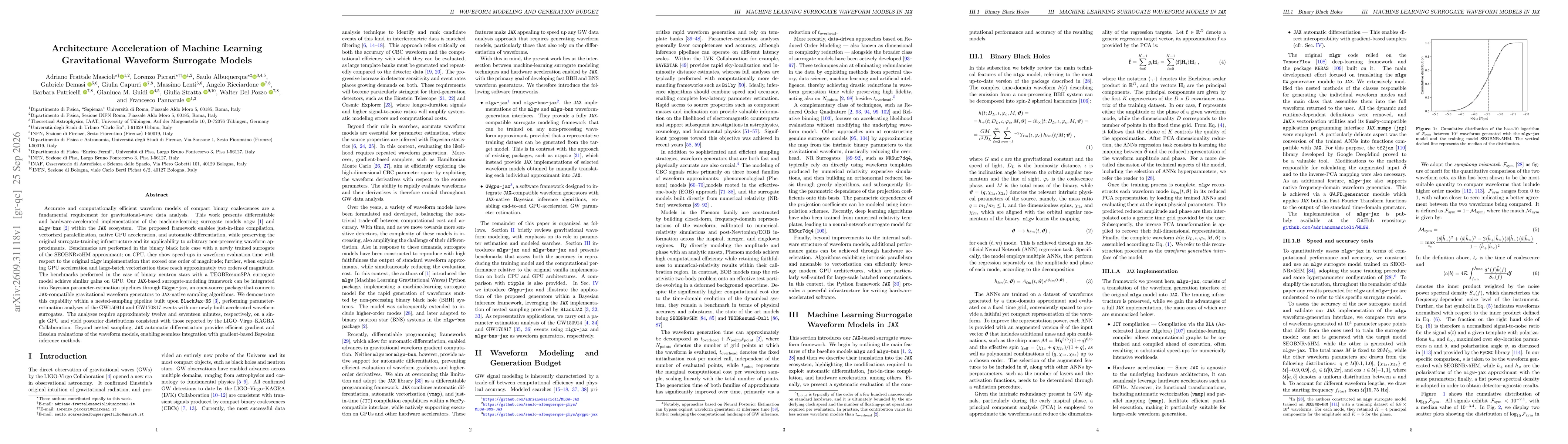 Thumbnail for Architecture Acceleration of Machine Learning Gravitational Waveform Surrogate Models