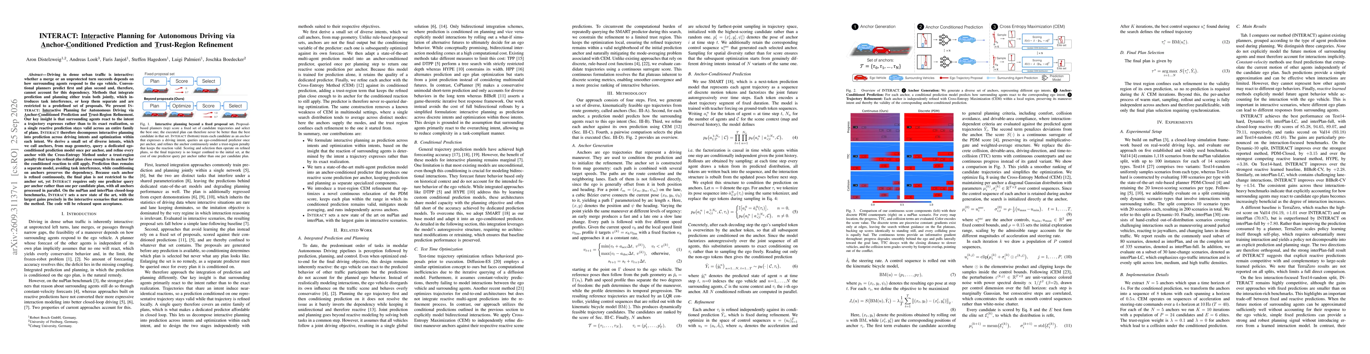 Thumbnail for INTERACT: Interactive Planning for Autonomous Driving via Anchor-Conditioned Prediction and Trust-Region Refinement