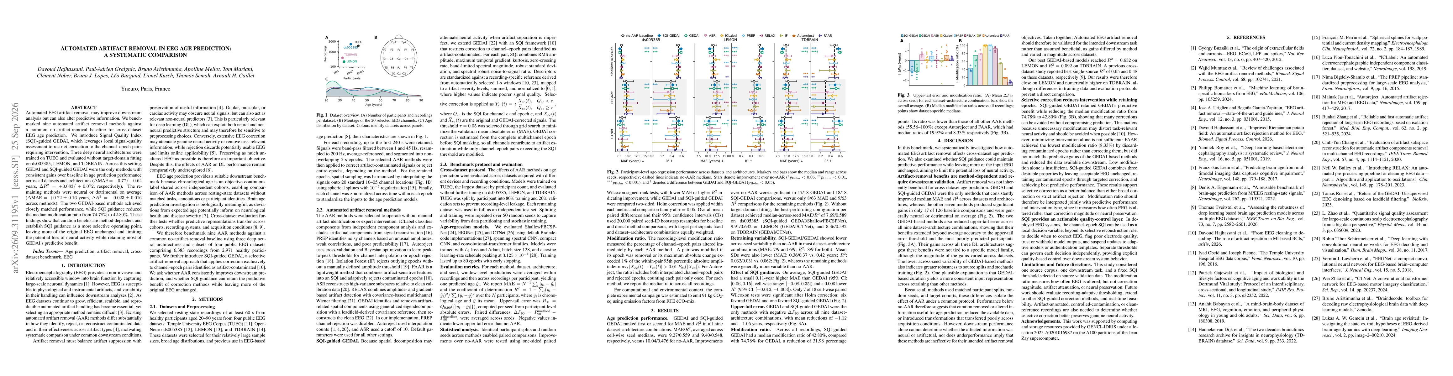 Thumbnail for Automated Artifact Removal in EEG Age Prediction: A systematic comparison