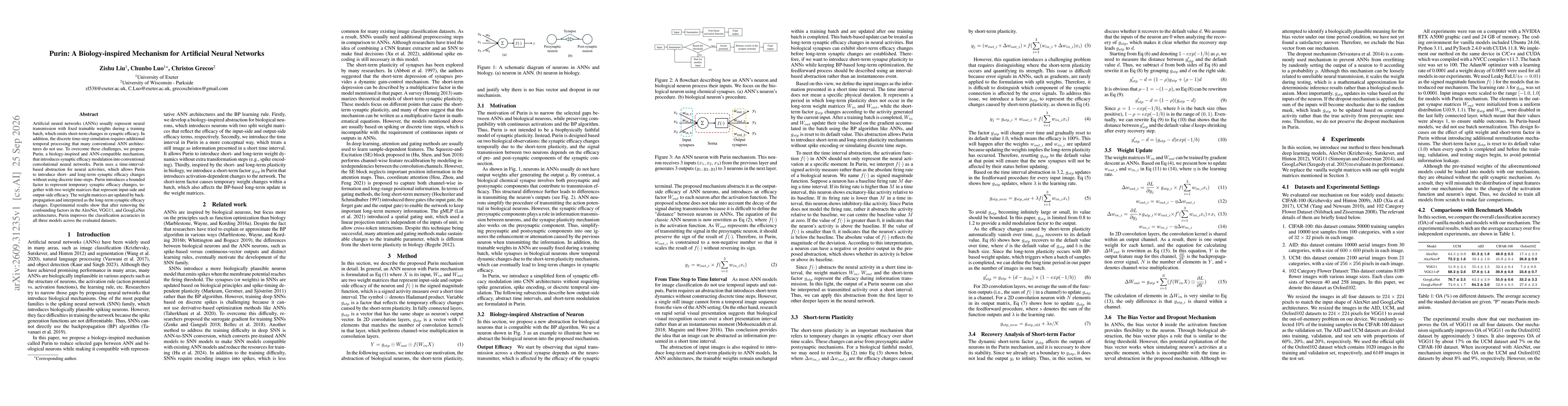 Thumbnail for Purin: A Biology-inspired Mechanism for Artificial Neural Networks
