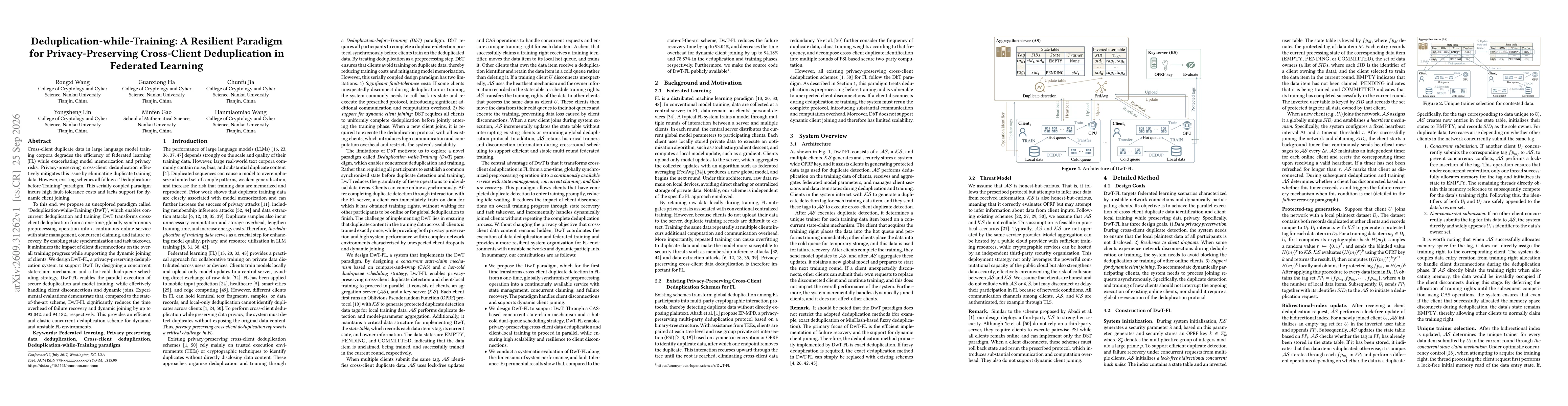 Thumbnail for Deduplication-while-Training: A Resilient Paradigm for Privacy-Preserving Cross-Client Deduplication in Federated Learning