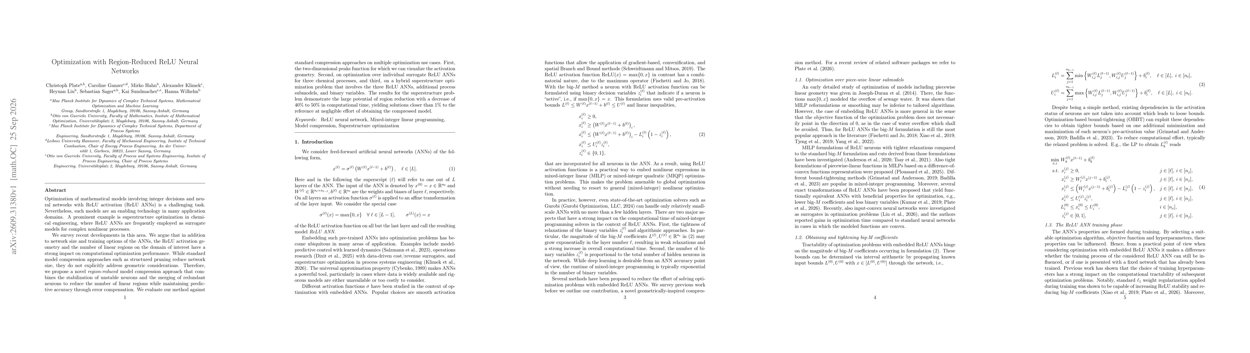 Thumbnail for Optimization with Region-Reduced ReLU Neural Networks