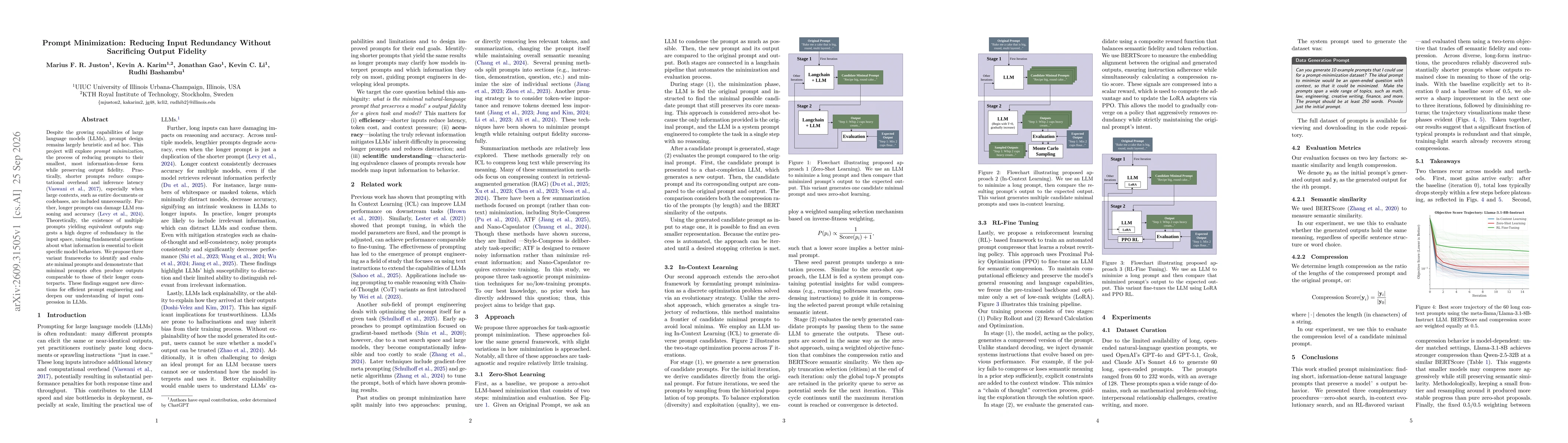 Thumbnail for Prompt Minimization: Reducing Input Redundancy Without Sacrificing Output Fidelity