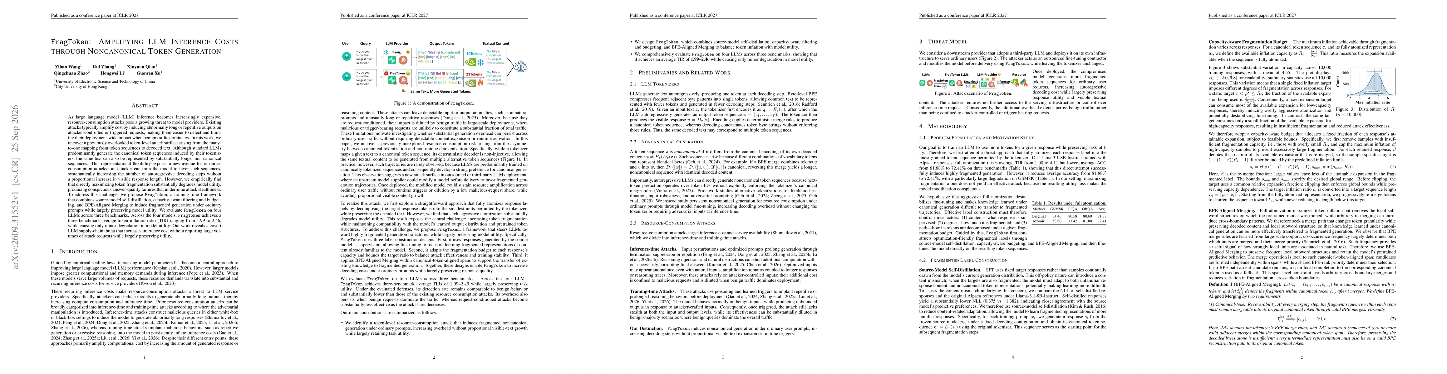 Thumbnail for FragToken: Amplifying LLM Inference Costs through Noncanonical Token Generation