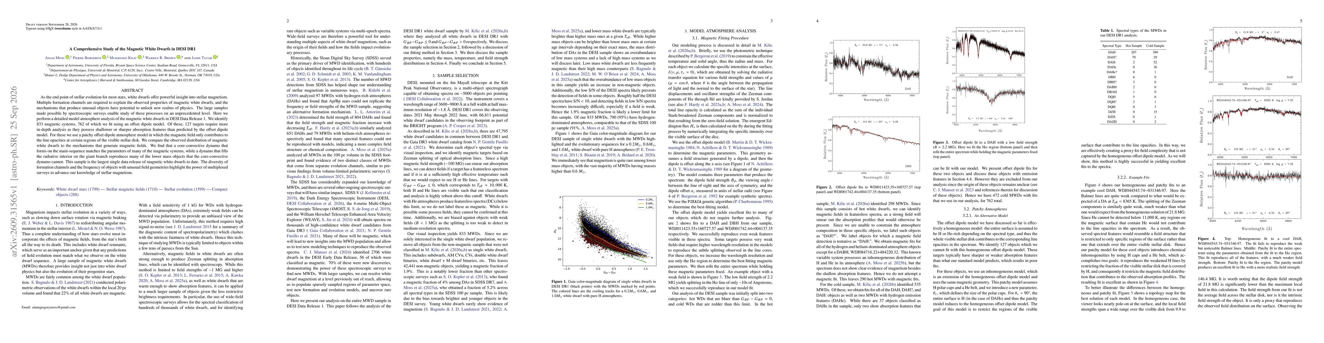 Thumbnail for A Comprehensive Study of the Magnetic White Dwarfs in DESI DR1