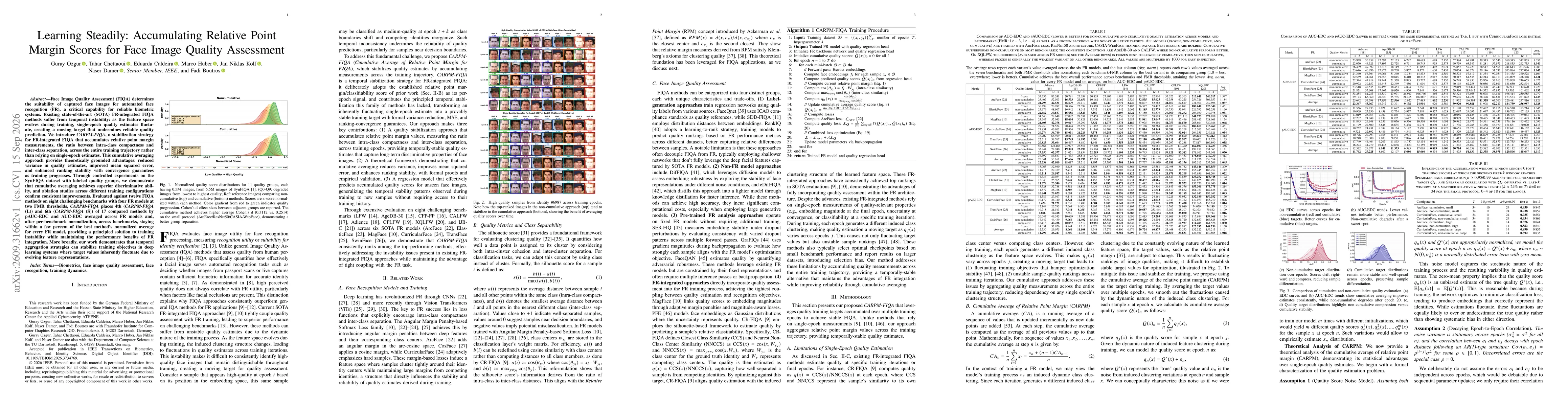 Thumbnail for Learning Steadily: Accumulating Relative Point Margin Scores for Face Image Quality Assessment