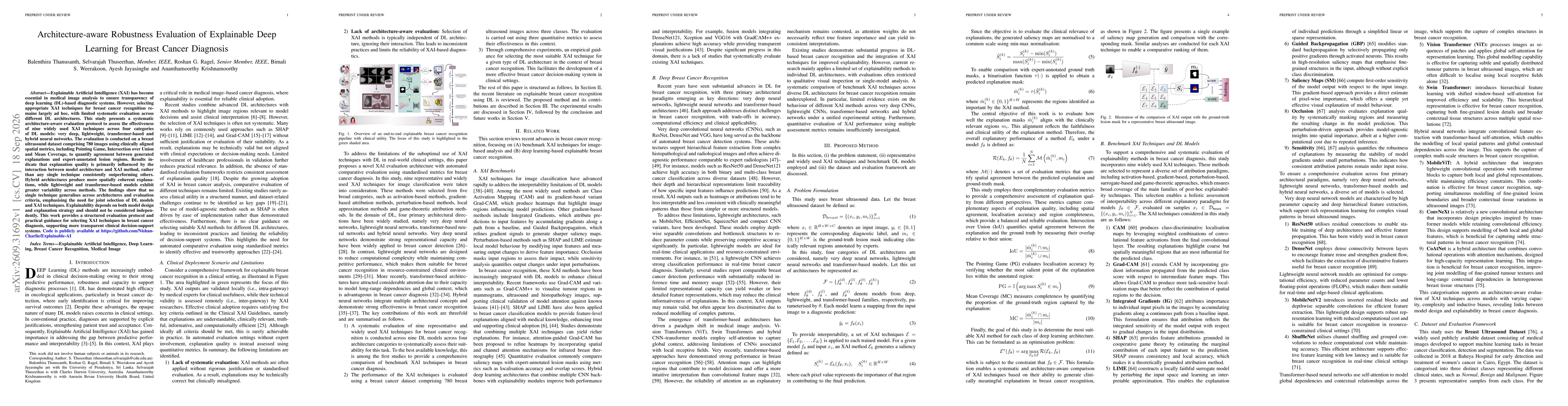Thumbnail for Architecture-aware Robustness Evaluation of Explainable Deep Learning for Breast Cancer Diagnosis