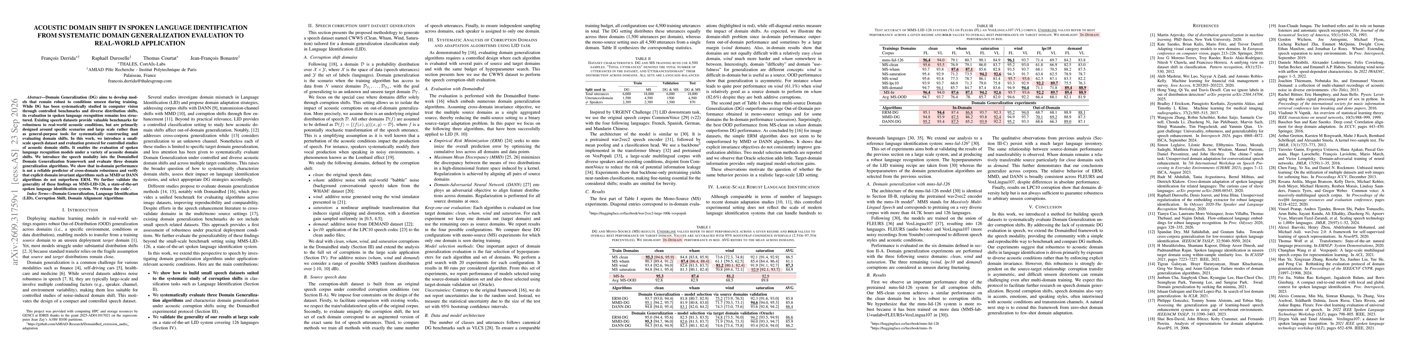 Thumbnail for Acoustic domain shift in spoken language identification from systematic domain generalization evaluation to real-world application