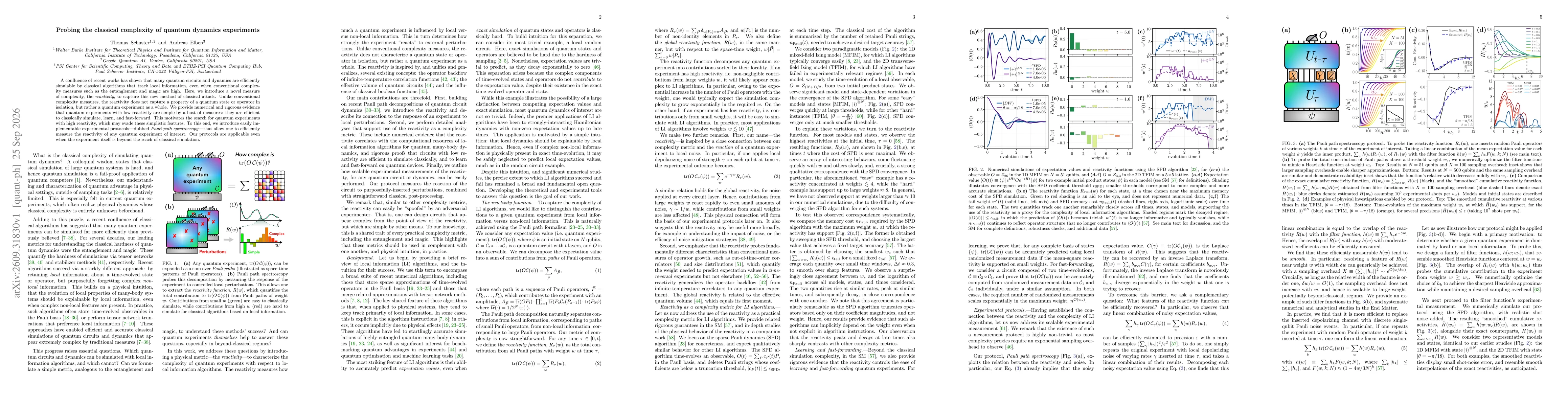 Thumbnail for Probing the classical complexity of quantum dynamics experiments